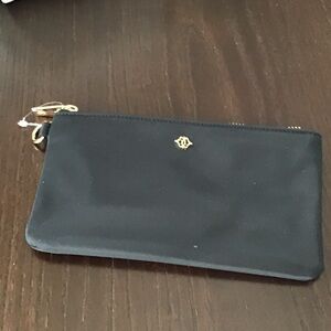 Nanette Lepore Black Wristlet (no chain)with Gold Accents